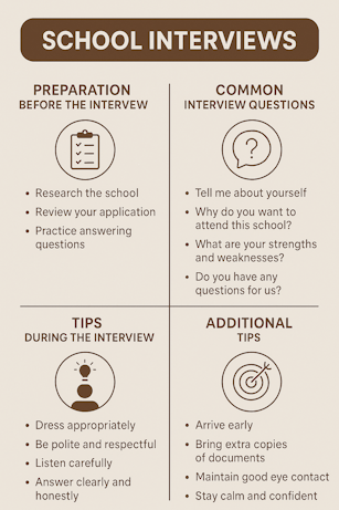School Interview Infographic